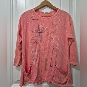 🏷Womens Jess & Jane Cotton T Shirt Size Medium
